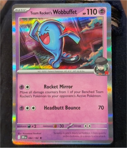 2023 Pokémon Scarlet & Violet Destined Rivals #082 Team Rocket's Wobbuffet — front