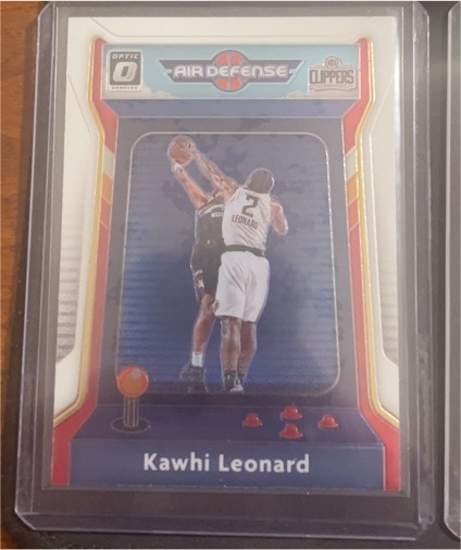 2020 Donruss Optic #4 Kawhi Leonard Air Defense — front