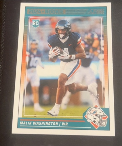 2024 Panini Score #370 Malik Washington — front