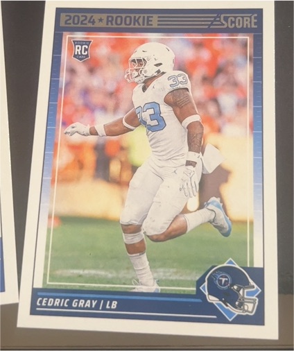 2024 Panini Score #367 Cedric Gray — front