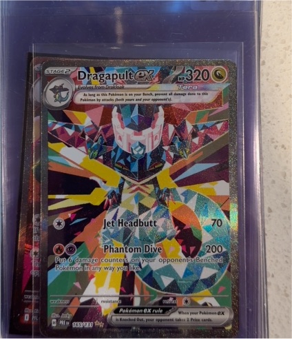 2025 Pokémon Prismatic Evolutions #165 Dragapult ex — front