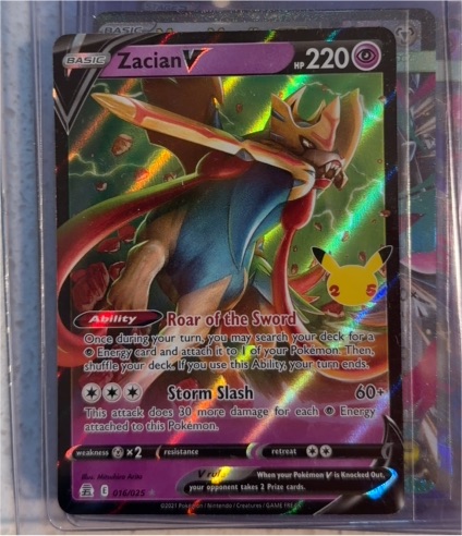 2021 Pokemon Celebrations #016 Zacian V — front