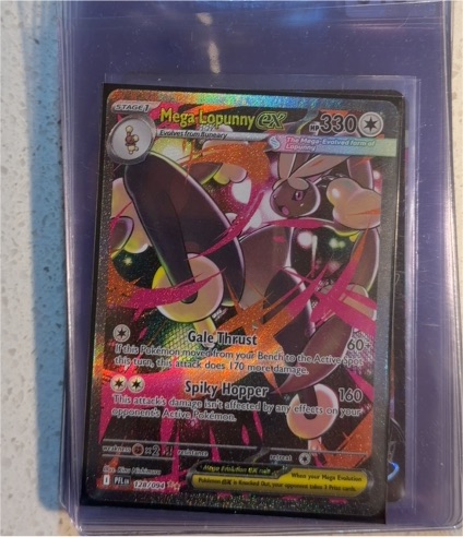 2025 Pokémon TCG Phantasmal Flames #128 Mega Lopunny EX — front