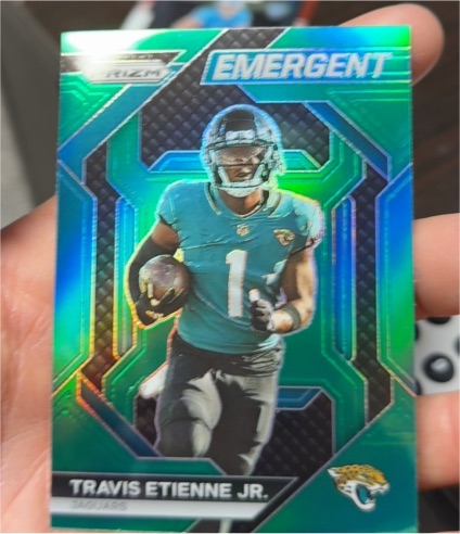 2023 Panini Prizm #H-16 Travis Etienne Jr. Emergent — front