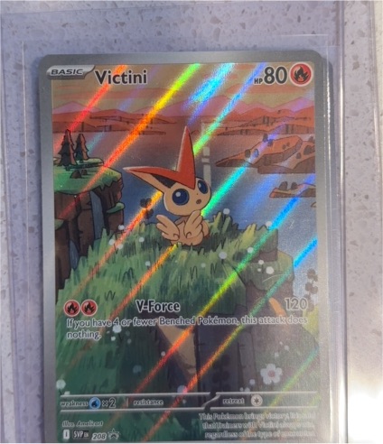 2025 Pokémon SV Black Star Promo #208 Victini — front