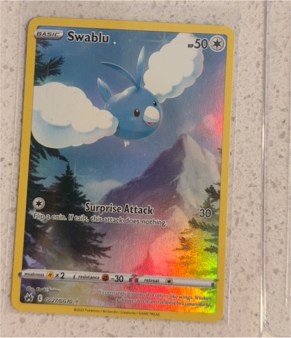 2023 Pokémon Crown Zenith #GG27 Swablu — front
