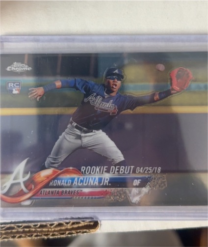 2018 Topps Chrome Update #HMT31 Ronald Acuna Jr. — front