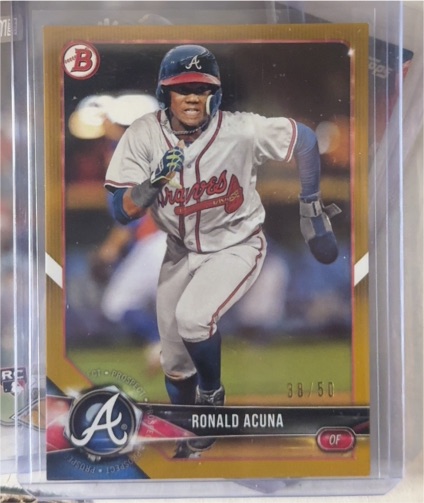 2018 Bowman Prospects #BP1 Ronald Acuna — front