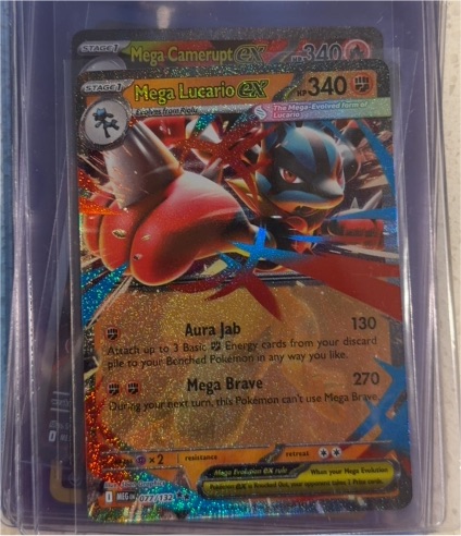 2025 Pokémon TCG Mega Evolutions #077 Mega Lucario EX — front