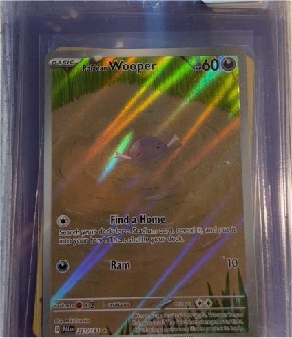 2023 Pokémon Paldean Wooper #221/193 — front