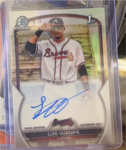 2023 Bowman Chrome #CPA-LG Luis Guanipa — front