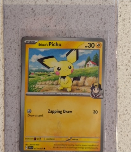 2023 Pokémon SV10: Destined Rivals #071 Ethan's Pichu — front