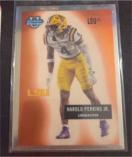 2024 Bowman University Chrome #55B-6 Harold Perkins Jr. — front