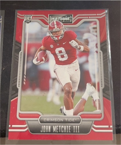 2022 Panini Chronicles Draft Picks Playbook #14 John Metchie III — front