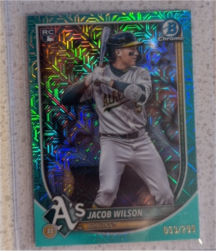2025 Bowman Chrome #1 Jacob Wilson — front