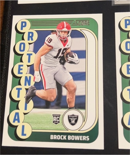 2024 Panini Score #19 Brock Bowers Potential Rookie — front