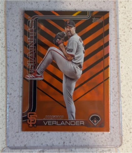 2025 Topps Update #US100 Justin Verlander — front