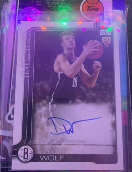 2025 Topps Danny Wolf Certified Signature #TFRR-DW — front