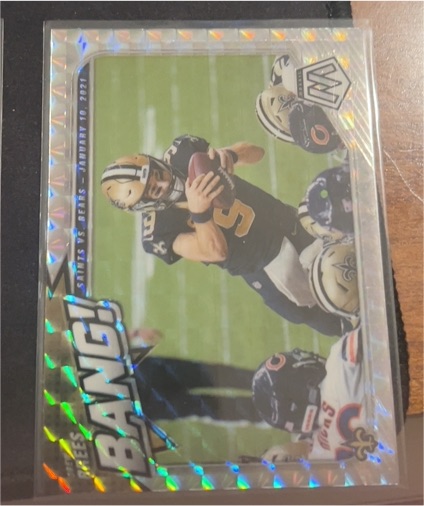 2021 Panini Mosaic #B-3 Drew Brees Bang! — front