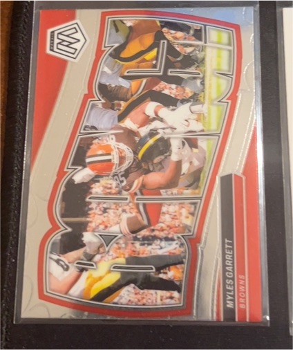 2024 Panini Mosaic #1 Myles Garrett Bang! — front
