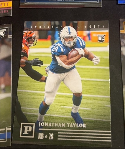 2020 Panini Chronicles #PA-12 Jonathan Taylor — front