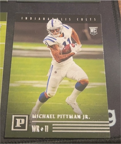 2020 Panini Chronicles #PA-21 Michael Pittman Jr. — front