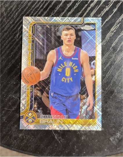 2025-26 Topps Chrome #82 Christian Braun — front