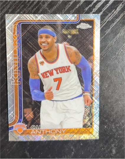 2025-26 Topps Chrome #248 Carmelo Anthony — front