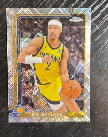 2025-26 Topps Chrome #97 Andrew Nembhard — front