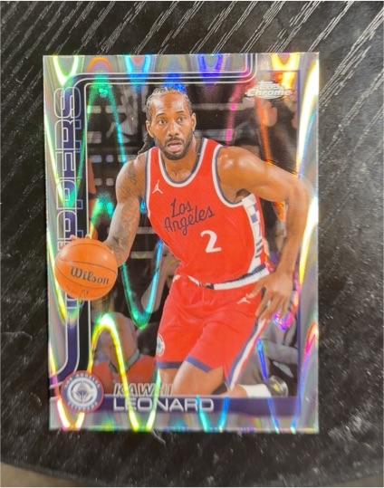 2025-26 Topps Chrome #44 Kawhi Leonard — front