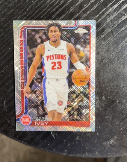 2025-26 Topps Chrome #61 Jaden Ivey Detroit Pistons — front