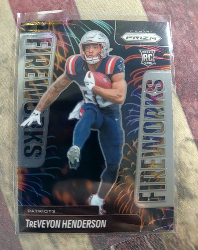 2025 Panini Prizm Fireworks #24 TreVeyon Henderson — front