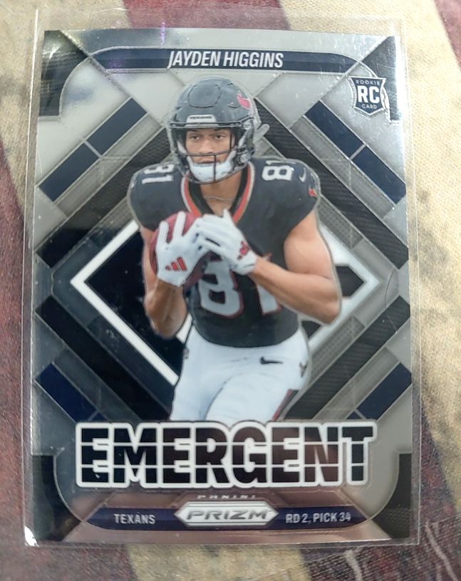 2025 Panini Prizm #14 Jayden Higgins Emergent — front