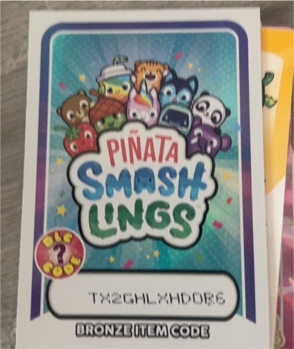 2024 Panini Piñata Smashlings Bronze Item Code Card — front