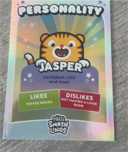 2024 Panini Pinata Smashlings #120 Personality Jasper Striped Foil — front