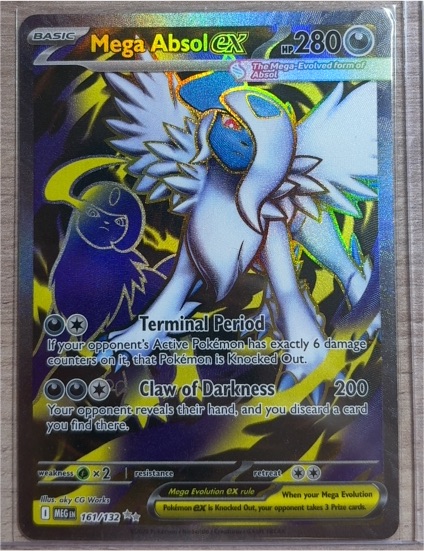2025 Pokemon Mega Evolution #161/132 Mega Absol ex — front
