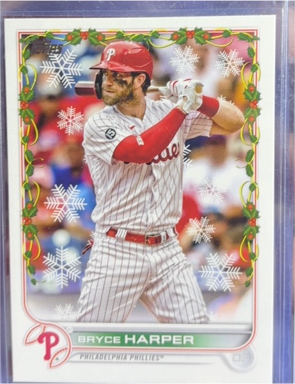 2022 Topps Holiday #HW157 Bryce Harper — front
