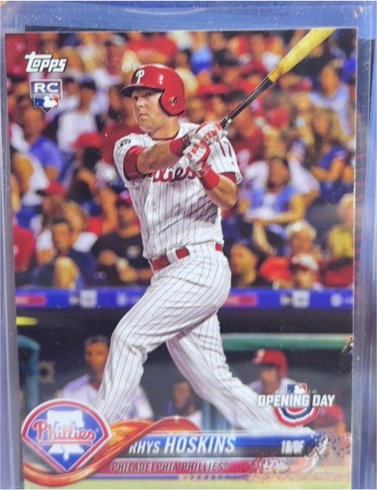 2018 Topps Opening Day #82 Rhys Hoskins — front