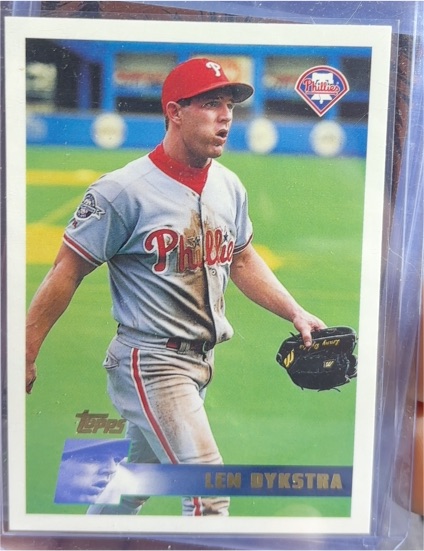 1996 Topps #261 Len Dykstra — front