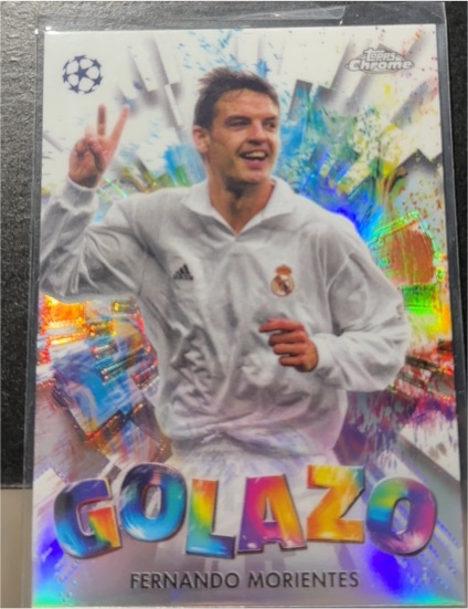 2024-25 Topps Chrome UEFA Club Competitions #GZ-15 Fernando Morientes Golazo — front