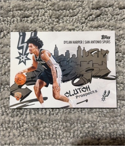2025-26 Topps Basketball #CC-2 Dylan Harper Clutch City Prospects Rookie RC Spurs — front