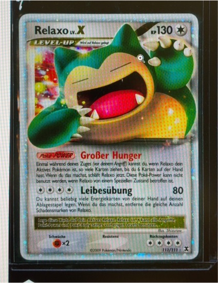 2009 Pokémon Platinum Rising Rivals #111 Snorlax Lv. X — front