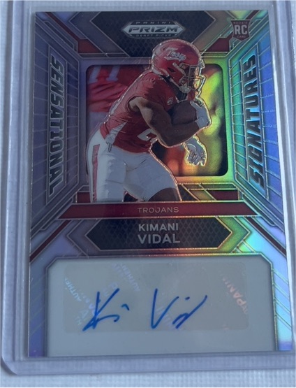 2024 Panini Prizm Draft Picks Sensational Signatures #SS-KVL Kimani Vidal — front
