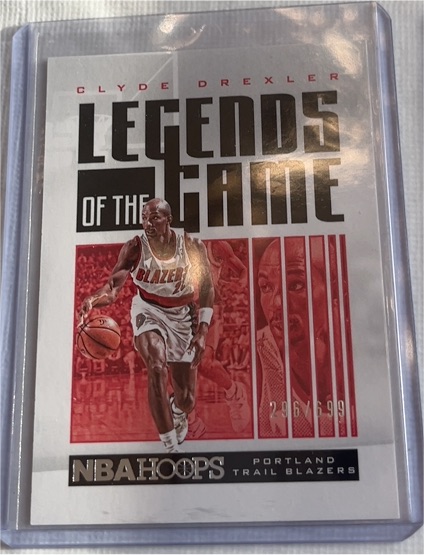 2020-21 Panini NBA Hoops Legends of the Game #296 Clyde Drexler — front