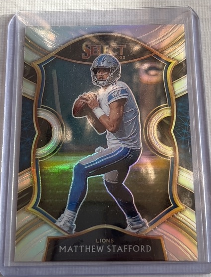 2020 Panini Select #11 Matthew Stafford Silver Prizm — front