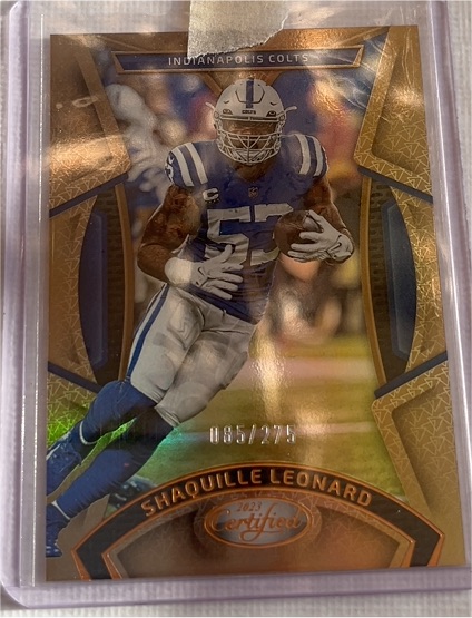 2023 Panini Certified #55 Shaquille Leonard — front