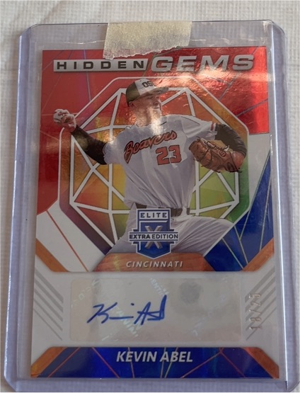 2021 Panini Elite Extra Edition Hidden Gems Black #HG-KA Kevin Abel — front