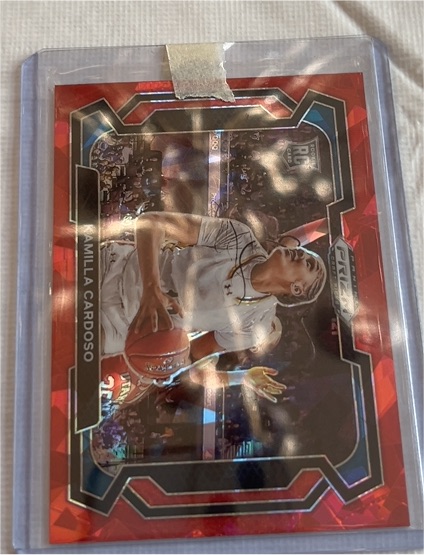 2024 Panini Prizm Draft Picks #59 Kamilla Cardoso Red Ice Prizm Variation — front
