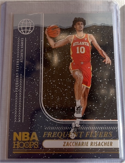 2024-25 Panini NBA Hoops #9 Zaccharie Risacher Frequent Flyers Rookie — front