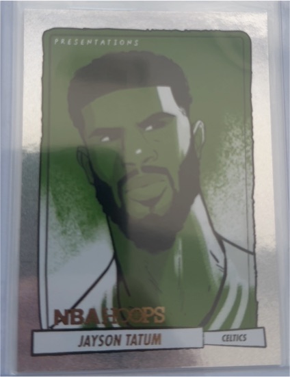 2023-24 Panini NBA Hoops #4 Jayson Tatum Presentations — front